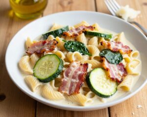 Makarony Kremowe: Z Boczkiem