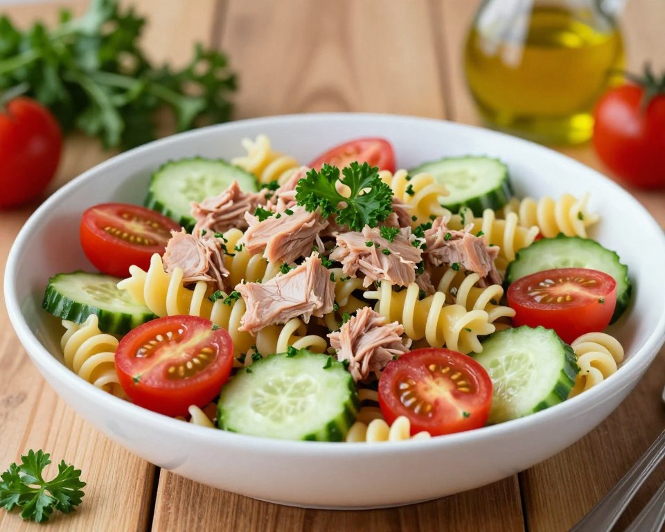 Sałatka z Tuńczykiem i Makaronem