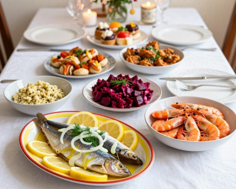 Śledzie w Oleju i Krewetki