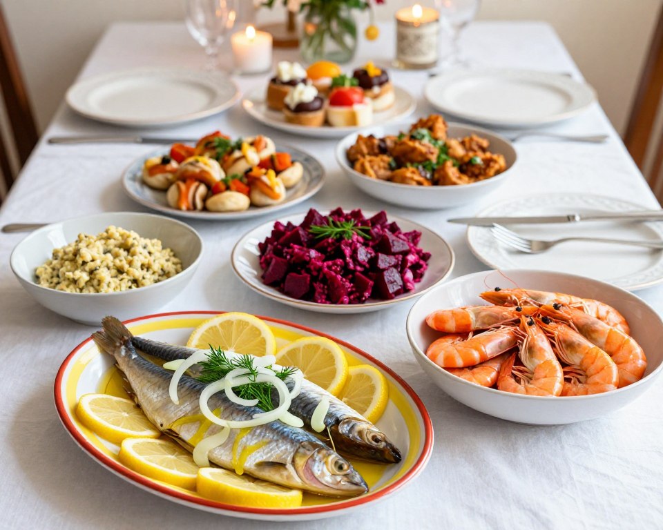 Śledzie w Oleju i Krewetki