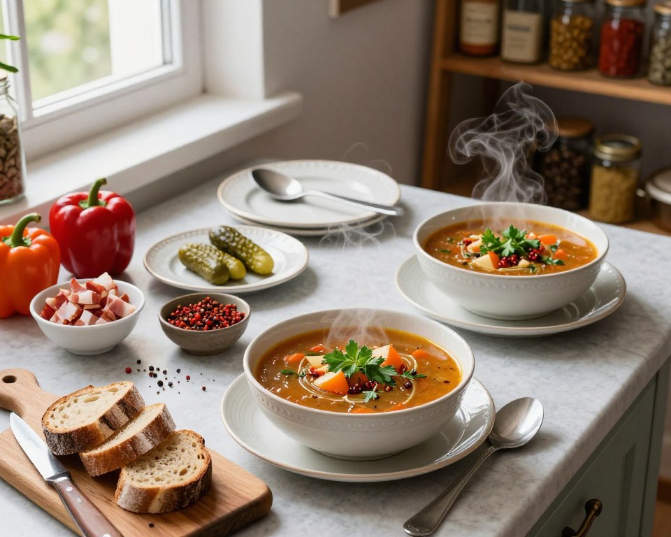 Zupa Gulaszowa i Ogórkowa